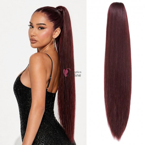 Extensie de par coada dreapta cu cleste 70 cm Burgundy  203399J9999JS